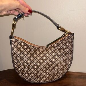 Tory Burch Patterned Shoulder Bag (calf hair texture)